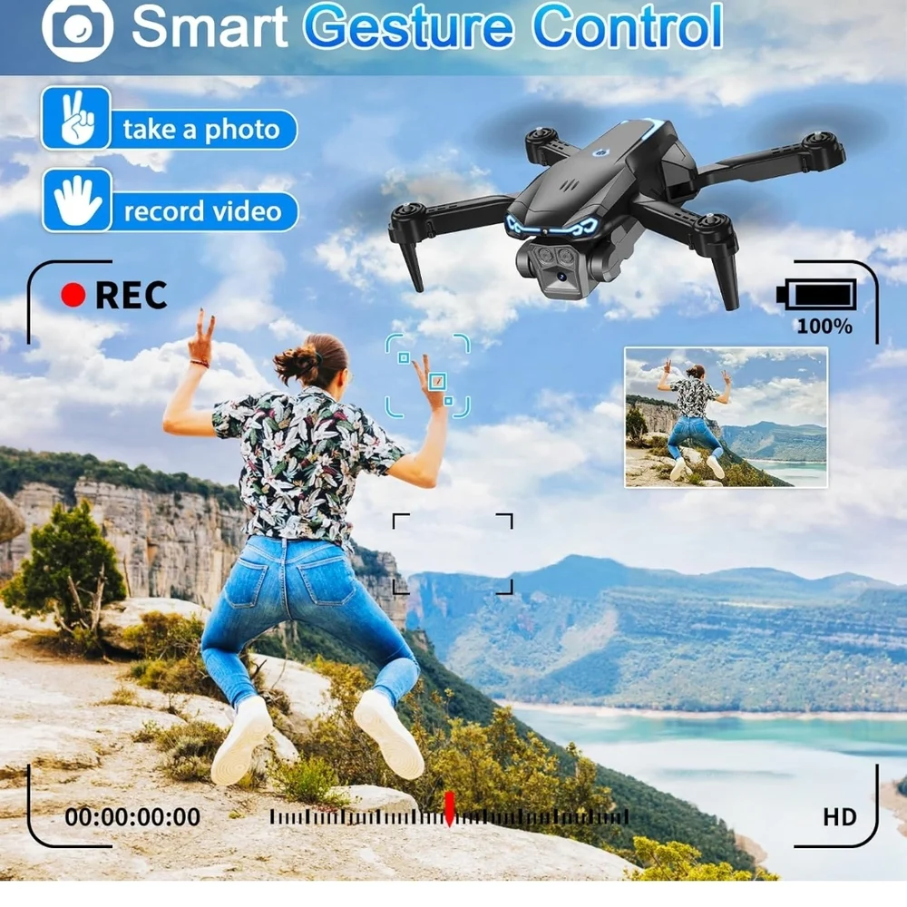 Black Simulated Camera with 1080P Resolution and Stabilization